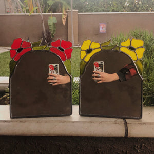 made to order flower mirror