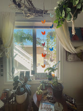 Load image into Gallery viewer, Orange Butterfly Suncatcher
